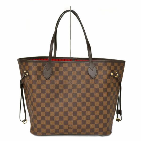 c21 3624 2 Louis Vuitton Neverfull MM Tote Bag Damier Ebene Brown