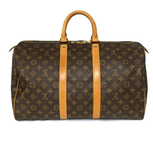 c21 3785 4 Louis Vuitton Keepall 45 Bag Monogram Canvas Brown