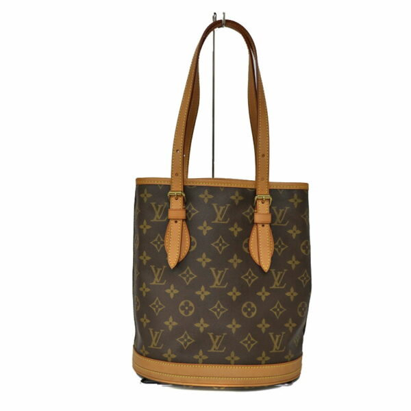 c21 3890 1 Louis Vuitton Petit Bucket Handbag Monogram Canvas Brown