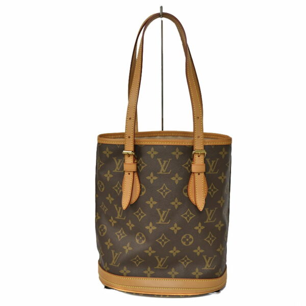 c21 3890 2 Louis Vuitton Petit Bucket Handbag Monogram Canvas Brown