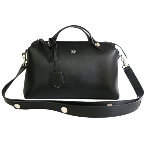 c21 3987 1 Fendi Visible Shoulder Bag Leather Black