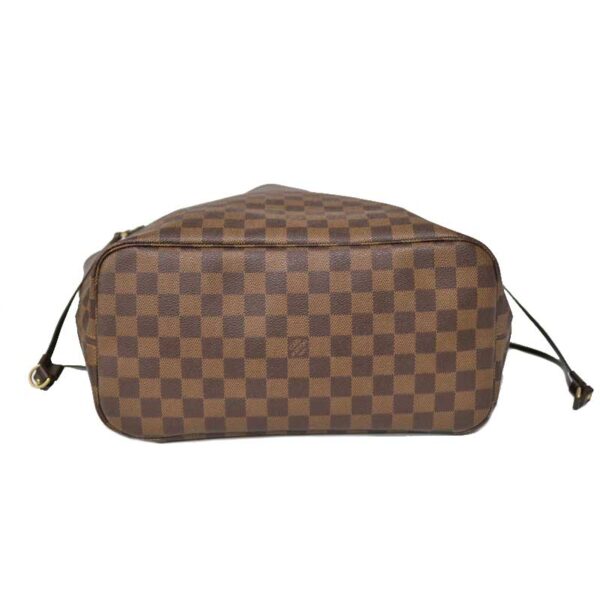 c21 4171 4 Louis Vuitton Neverfull MM Tote Bag Damier Ebene Brown