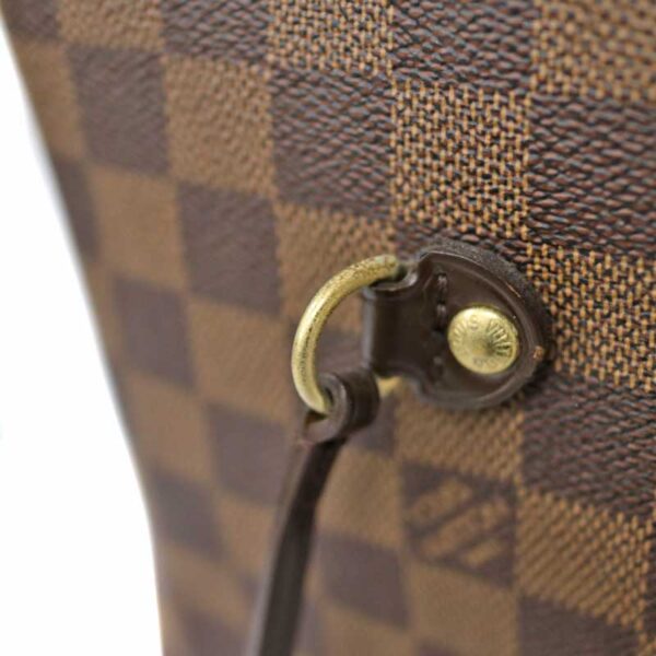 c21 4171 6 Louis Vuitton Neverfull MM Tote Bag Damier Ebene Brown