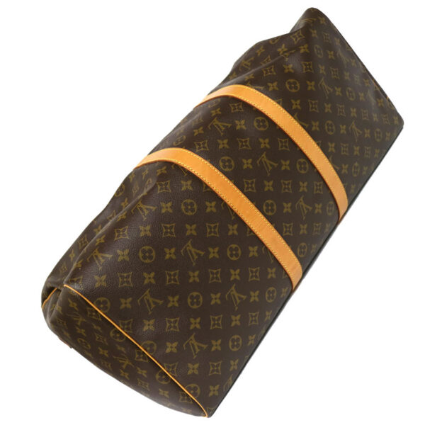 c21 4228 20 Louis Vuitton Keepall 55 Bag Monogram Canvas Brown