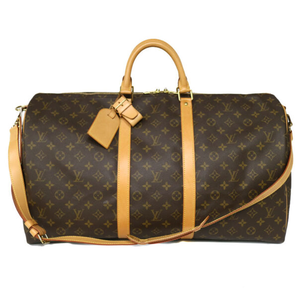 c21 4314 1 Louis Vuitton Keepall Bandouliere 55 Bag Monogram Canvas Brown