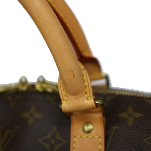 c21 4314 10 Louis Vuitton Keepall Bandouliere 55 Bag Monogram Canvas Brown