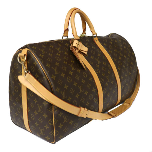 c21 4314 2 Louis Vuitton Keepall Bandouliere 55 Bag Monogram Canvas Brown