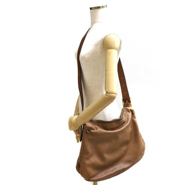 c21 4537 11 Bottega Veneta Shoulder Handbag Intrecciato Leather Brown