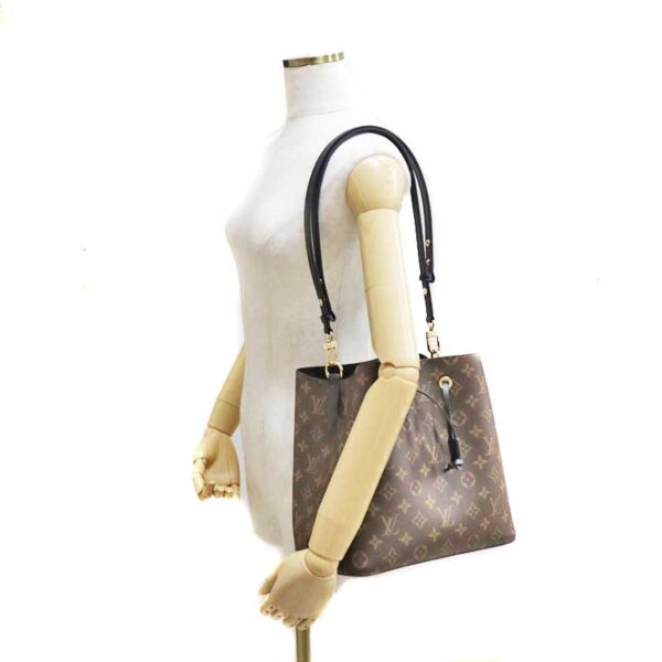 c21 4797 12 Louis Vuitton Neo Noe Shoulder Bag Monogram Canvas Black