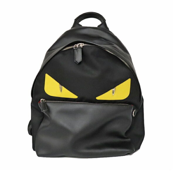 c21 5325 1 Fendi Bag Bugs Backpack Nylon Leather Black