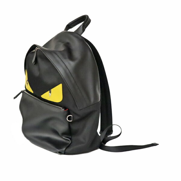 c21 5325 2 Fendi Bag Bugs Backpack Nylon Leather Black