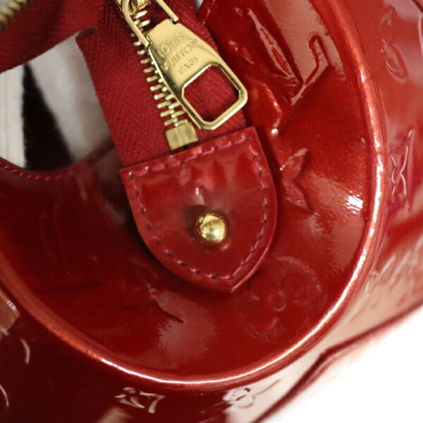 c21 5775 14 Louis Vuitton Sherwood PM Handbag Patent Leather Red