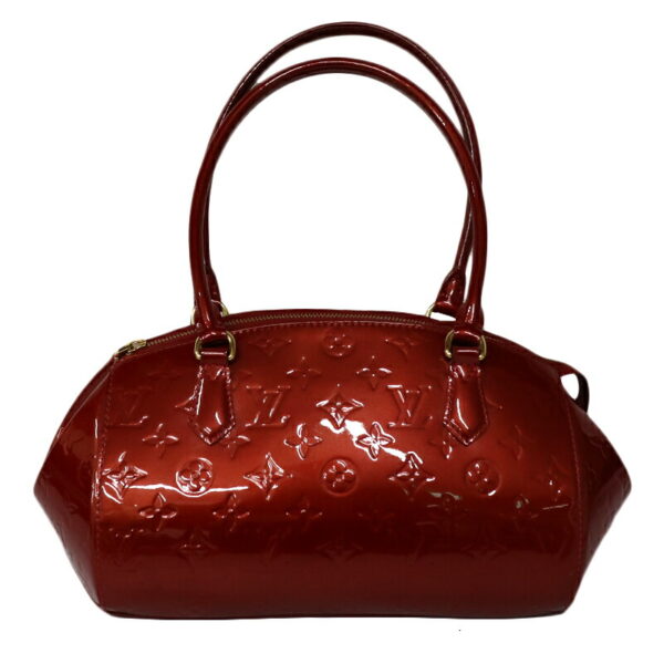 c21 5775 2 Louis Vuitton Sherwood PM Handbag Patent Leather Red