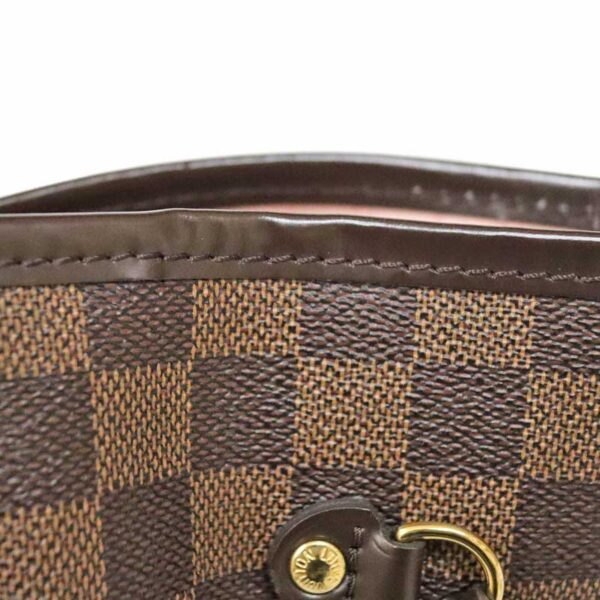 c21 5994 8 Louis Vuitton Neverfull MM Tote Bag Damier Canvas Brown Pink