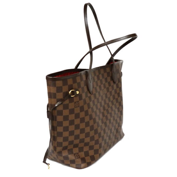 c21 6043 2 Louis Vuitton Neverfull MM Tote Bag Damier Ebene Brown