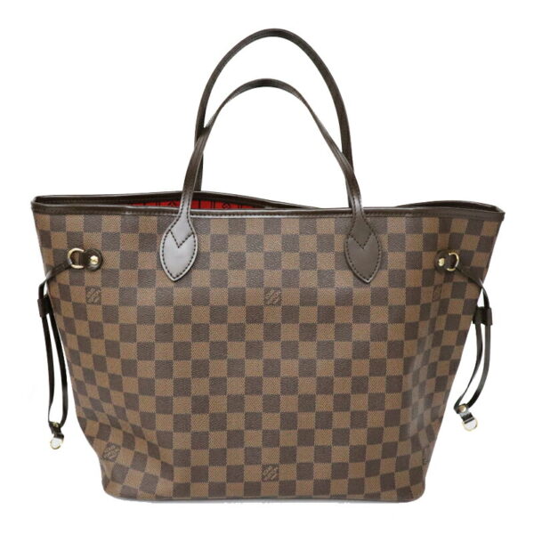 c21 6043 4 Louis Vuitton Neverfull MM Tote Bag Damier Ebene Brown