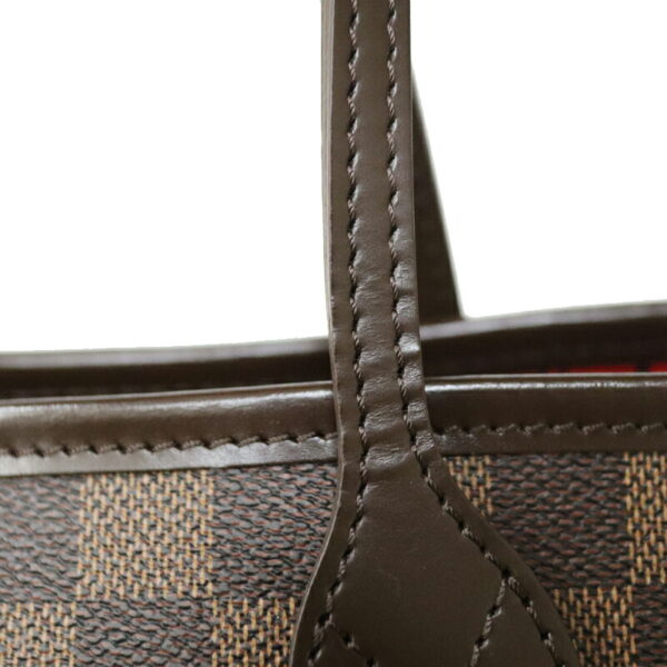 c21 6043 9 Louis Vuitton Neverfull MM Tote Bag Damier Ebene Brown