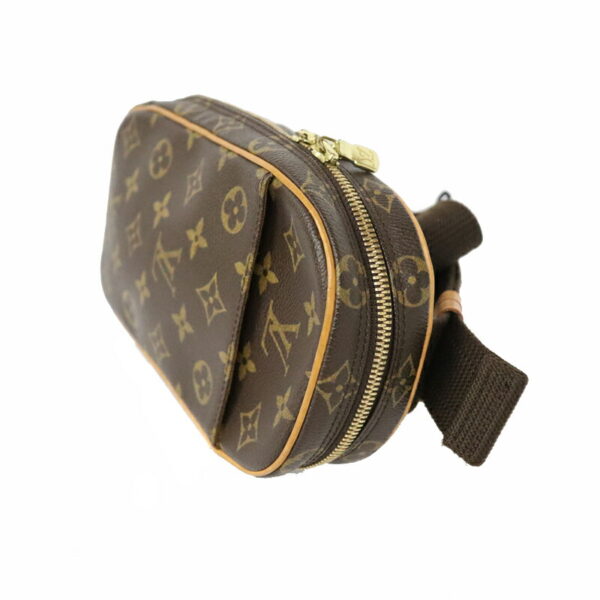 c21 6640 2 Louis Vuitton Pochette Ganju Shoulder Body Bag Monogram Canvas Brown