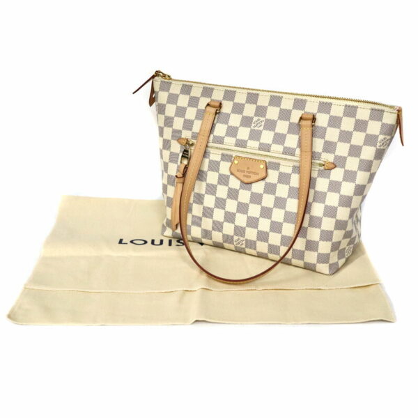 c21 6648 14 Louis Vuitton Jena PM Tote Bag Damier Canvas White