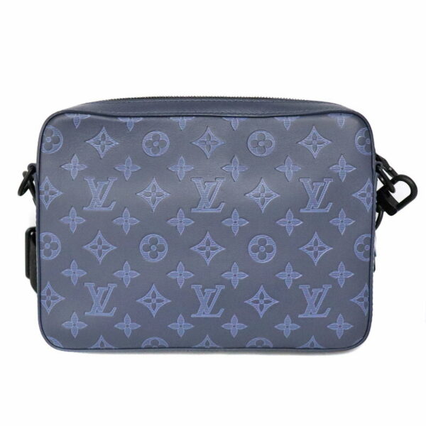 c21 6788 2 Louis Vuitton Duo Messenger Bag Monogram Shadow Leather Blue