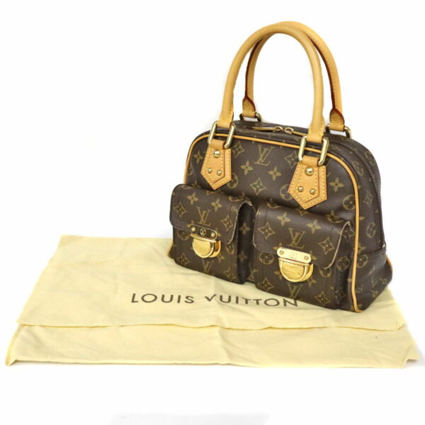 c21 6901 15 Louis Vuitton Manhattan PM Handbag Monogram Canvas Brown