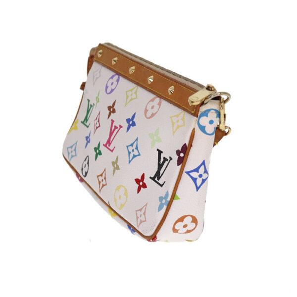 c21 7199 4 Louis Vuitton Accessory Pouch Multicolor Canvas Bronze White