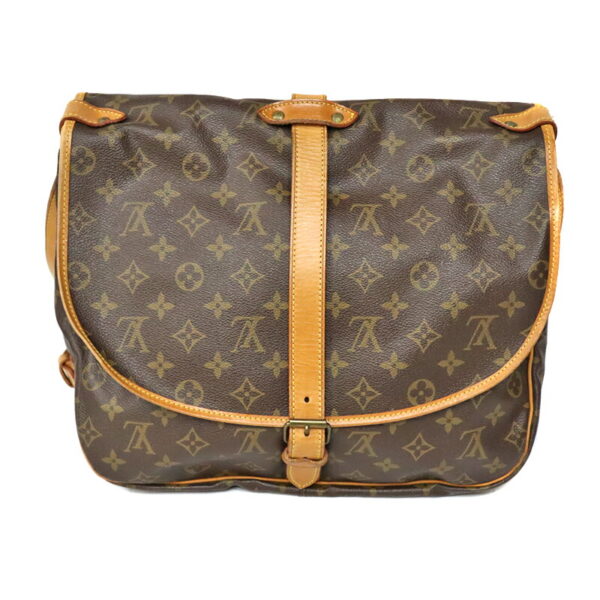 c22 1242 2 Louis Vuitton Saumur 35 Shoulder Bag Monogram Canvas Brown