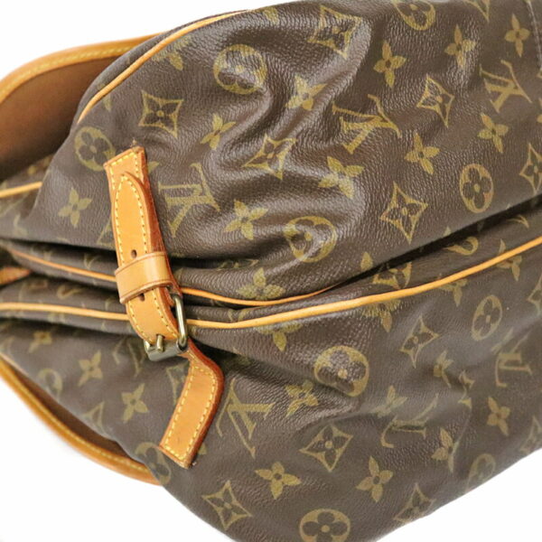 c22 1242 5 Louis Vuitton Saumur 35 Shoulder Bag Monogram Canvas Brown