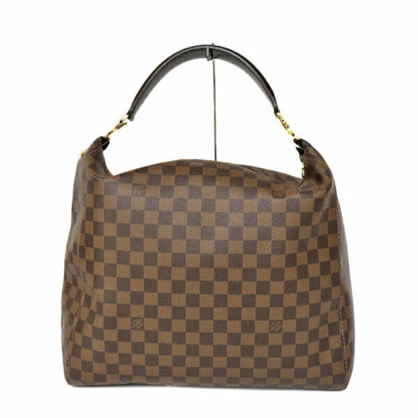 c22 1499 2 Louis Vuitton Portobello GM Shoulder Bag Damier Canvas Ebene Brown