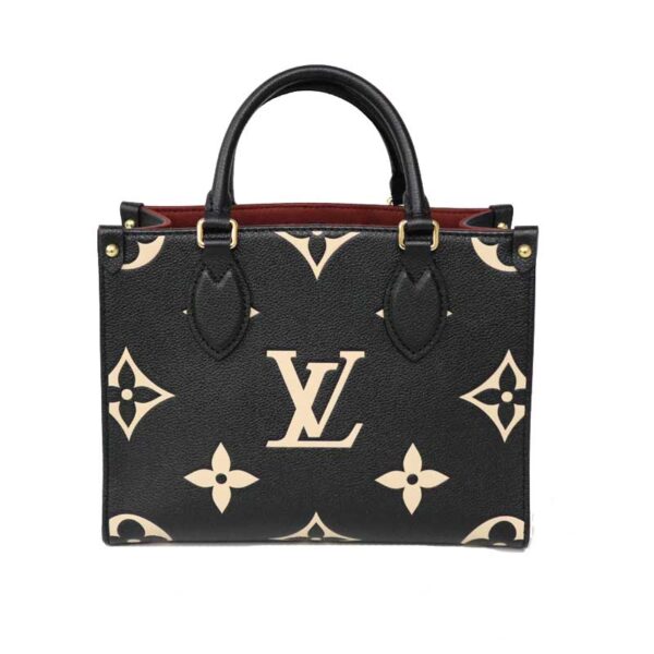 c22 1893 1 Louis Vuitton On the Go PM Tote Bag Leather Black