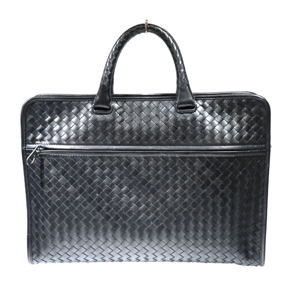 c22 1930 1 Bottega Veneta Business Bag Briefcase 2WAY Shoulder Black Leather