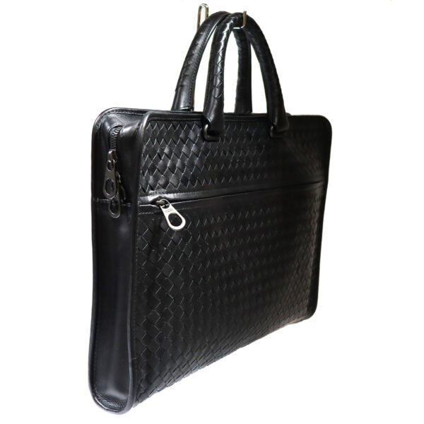 c22 1930 3 Bottega Veneta Business Bag Briefcase 2WAY Shoulder Black Leather