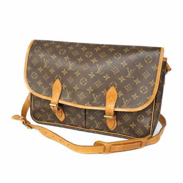 c22 2165 1 Louis Vuitton Gibessière GM Shoulder Bag Monogram Brown