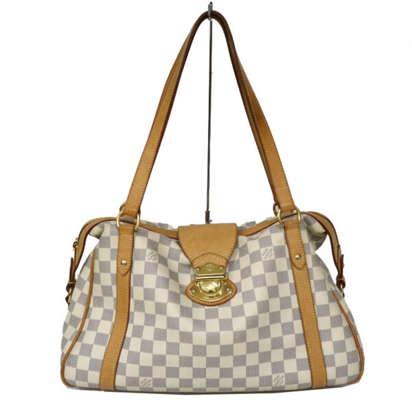 c22 2183 1 Louis Vuitton Stresa PM Shoulder Bag Damier Azur White