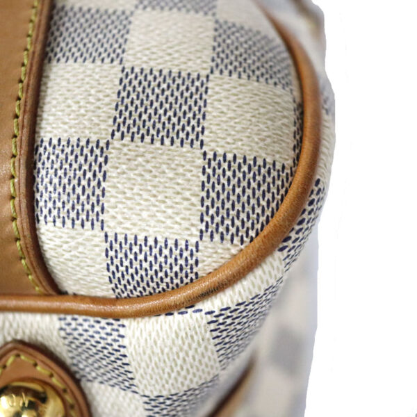 c22 2183 11 Louis Vuitton Stresa PM Shoulder Bag Damier Azur White