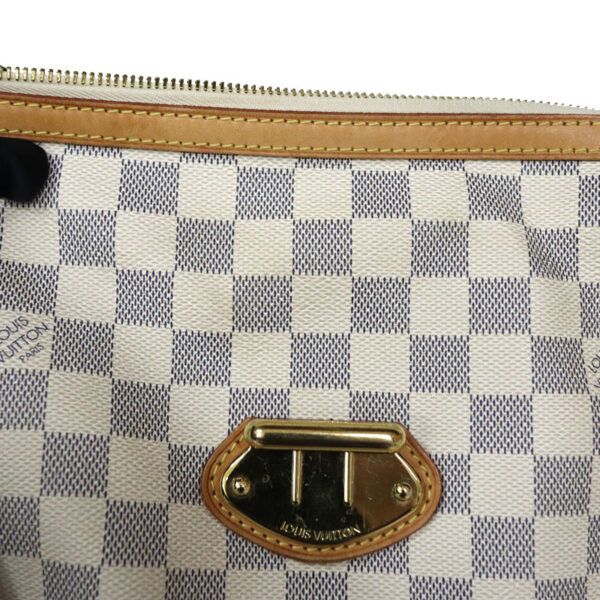 c22 2183 18 Louis Vuitton Stresa PM Shoulder Bag Damier Azur White