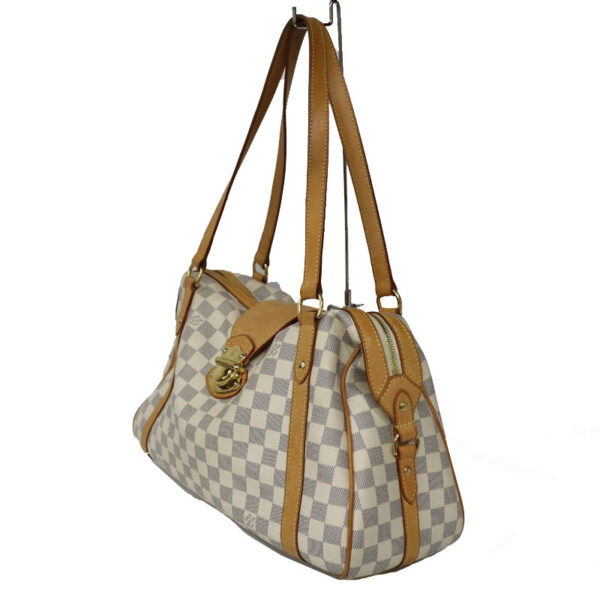 c22 2183 2 Louis Vuitton Stresa PM Shoulder Bag Damier Azur White