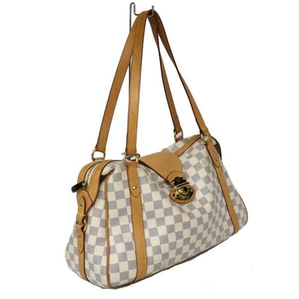 c22 2183 3 Louis Vuitton Stresa PM Shoulder Bag Damier Azur White