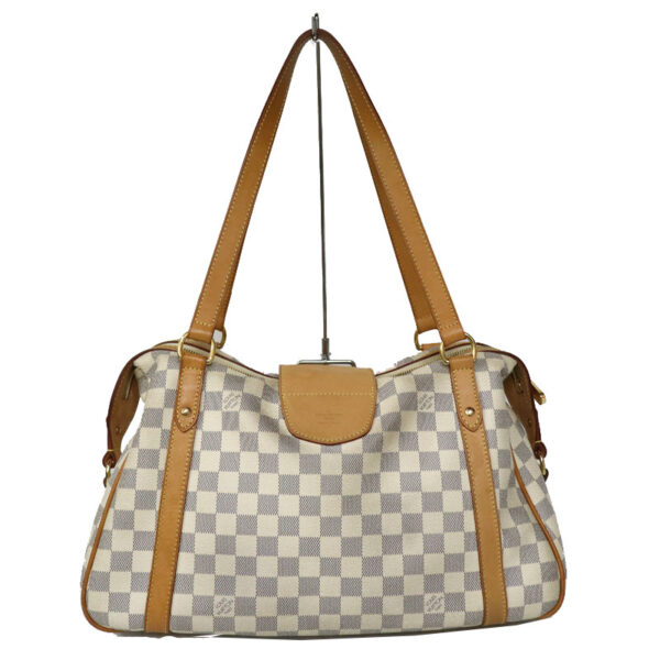 c22 2183 4 Louis Vuitton Stresa PM Shoulder Bag Damier Azur White