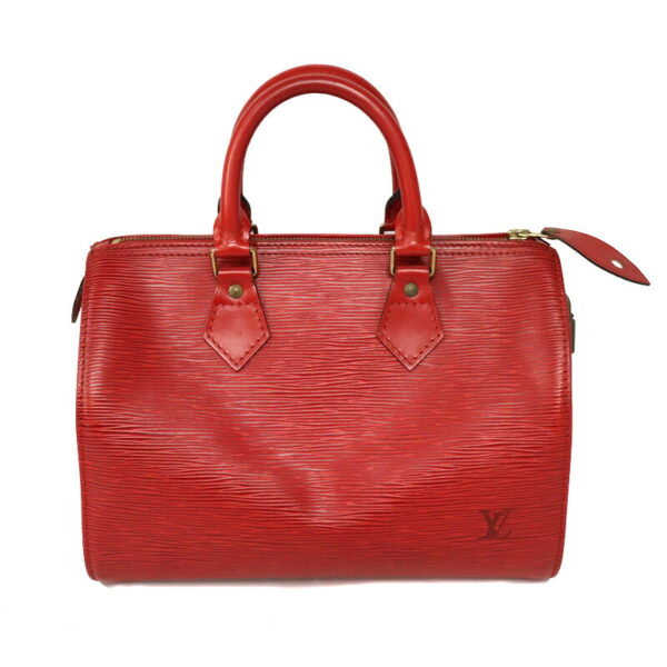 c22 2227 1 Louis Vuitton Speedy 25 Handbag Epi Leather Red