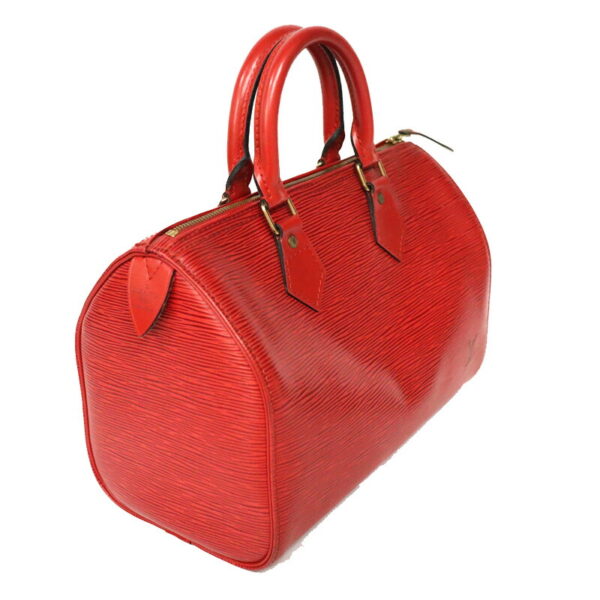 c22 2227 2 Louis Vuitton Speedy 25 Handbag Epi Leather Red