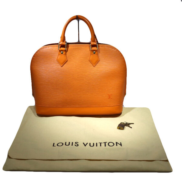 c22 2258 5 Louis Vuitton Alma Handbag Epi Leather Mandarin