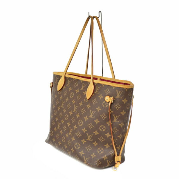 c22 2496 3 Louis Vuitton Neverfull MM Handbag Monogram Canvas Brown Pink