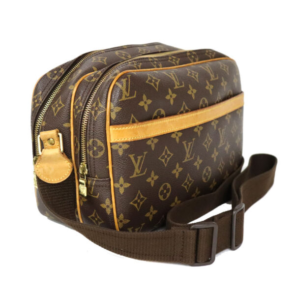 c22 3305 3 Louis Vuitton Reporter Shoulder Bag Monogram Canvas Brown