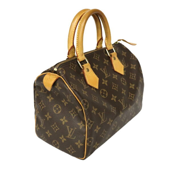 c22 337 2 Louis Vuitton Speedy 25 Handbag Monogram Canvas Brown