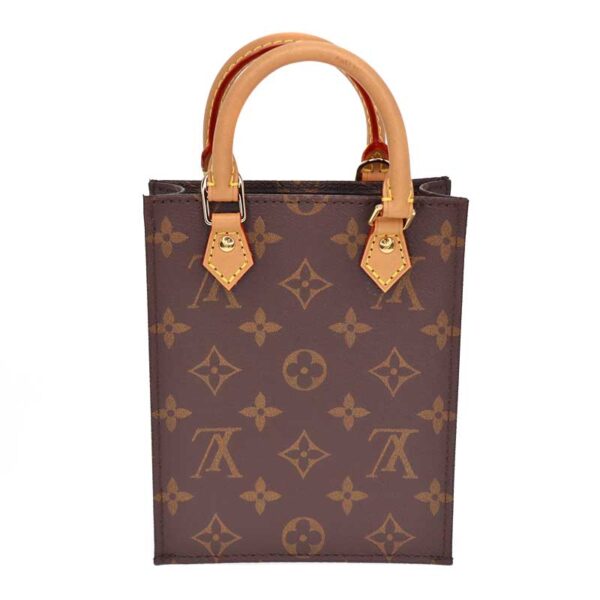 c22 401 3 Louis Vuitton Petite Sac Plat 2WAY Bag Monogram Canvas Brown