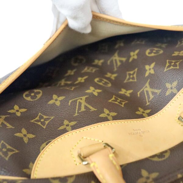 c22 4409 7 Louis Vuitton Deauville Bowling Vanity Handbag Monogram Canvas Brown