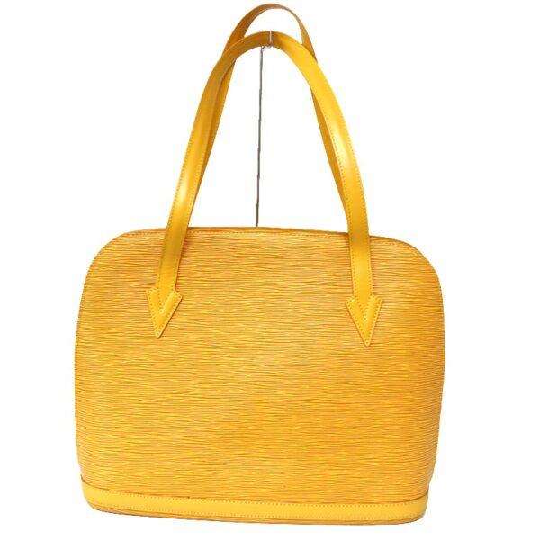 c22 4444 2 Louis Vuitton Rusac Shoulder Bag Epi Leather Tassili Yellow