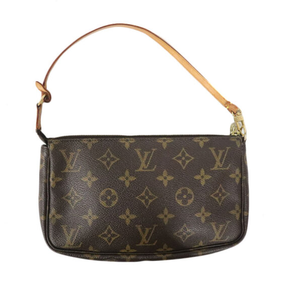 c22 4591 2 Louis Vuitton Pochette Accessoire Pouch Monogram Canvas Brown