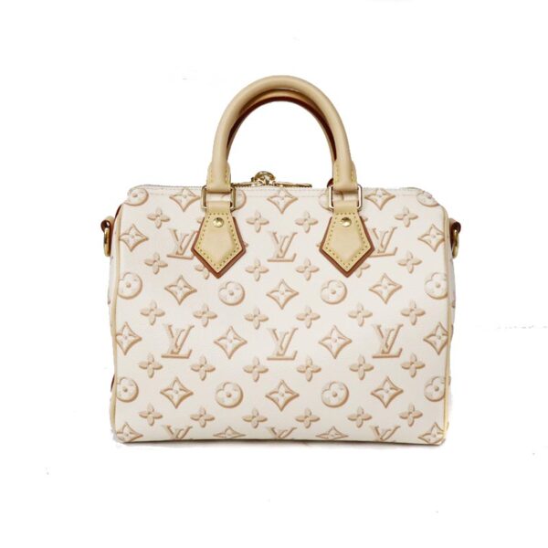 c22 4994 4 Louis Vuitton Speedy Bandouliere 25 Handbag Canvas Beige